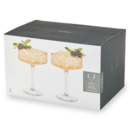 Meridian Crystal Coupe Glasses