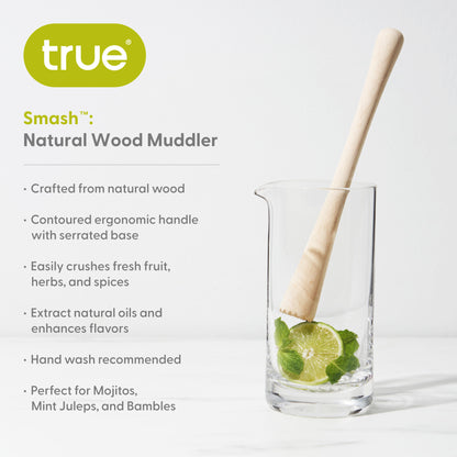 Smash™: Natural Wood Muddler