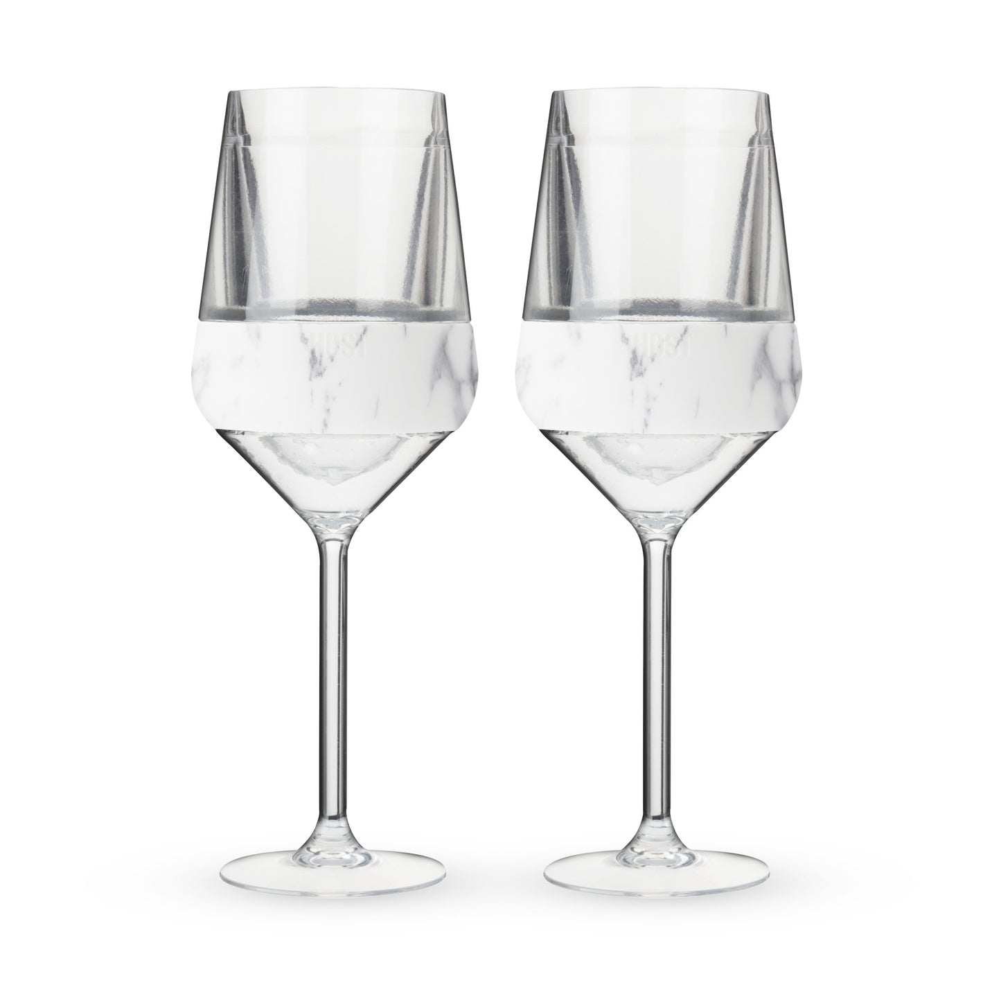 Wine FREEZE Stemmed in Marble (set of 2)