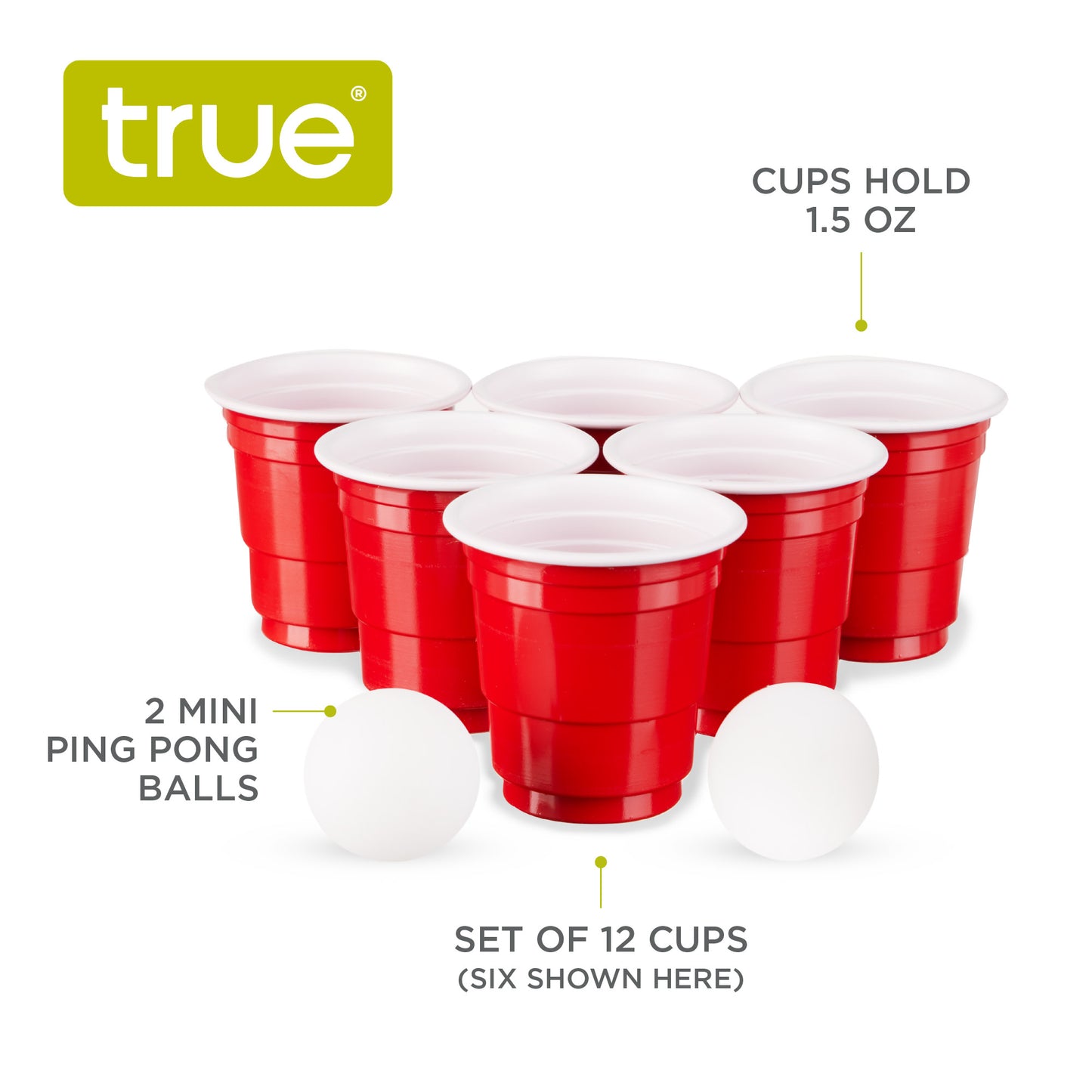 Mini Beer Pong Set by True