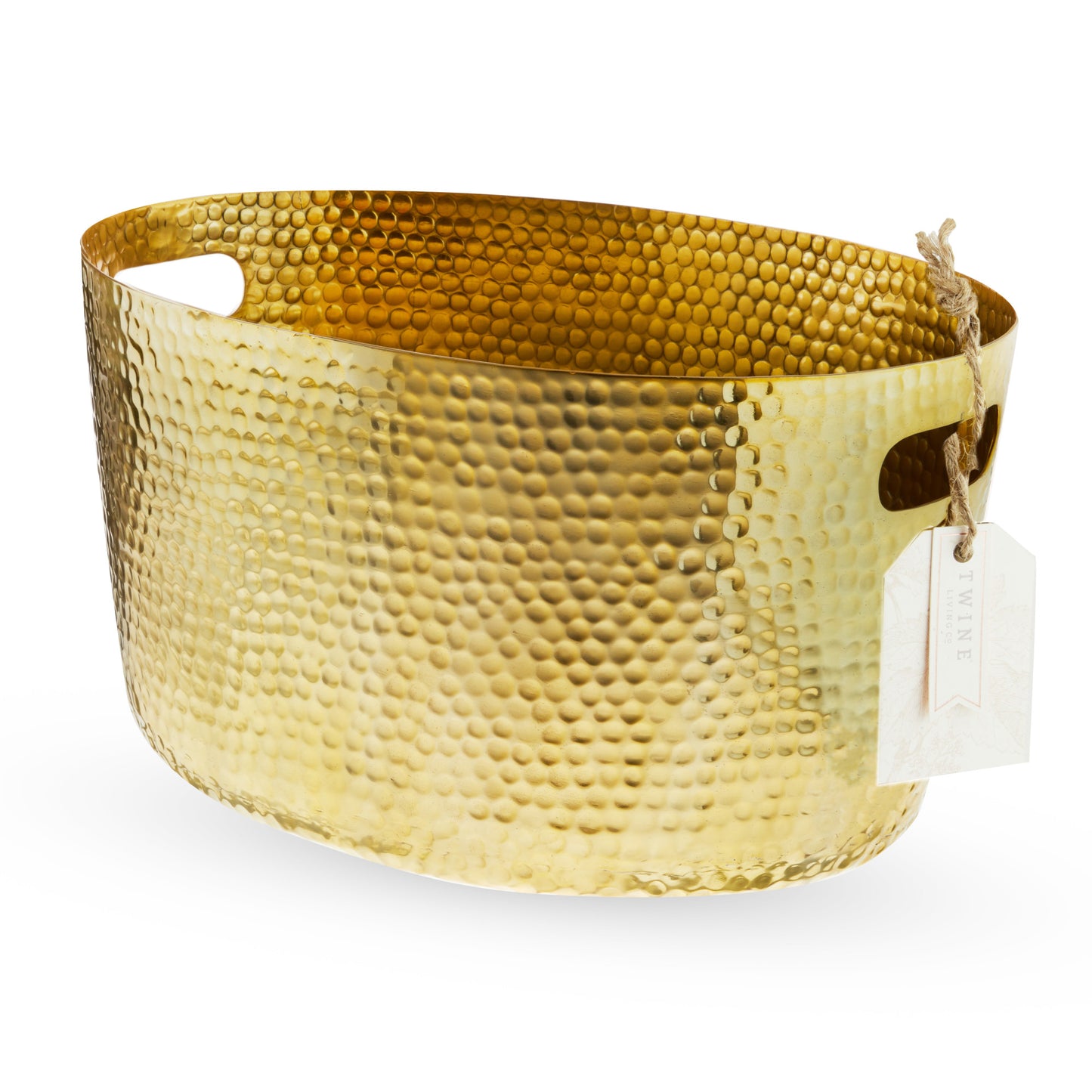 Gold Hammered Tub by Twine