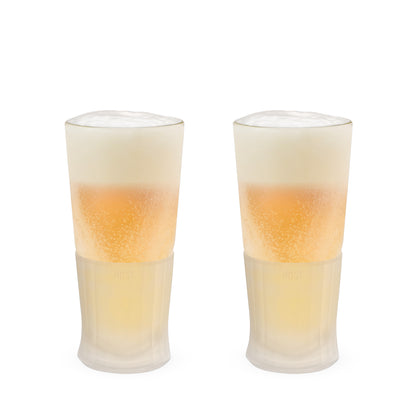 Glass FREEZE™ Beer Glass (set of two) by HOST®