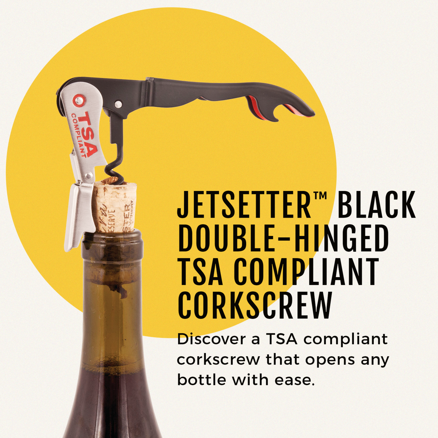 TSA Compliant Corkscrew by Savoy