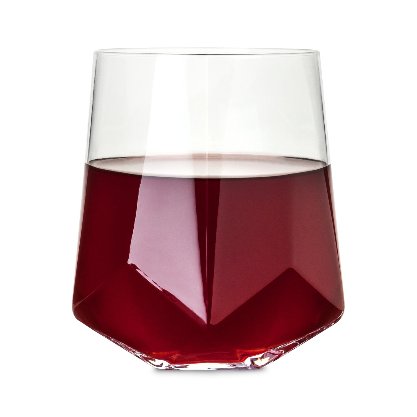 Faceted Crystal Wine Glasses by Viski®