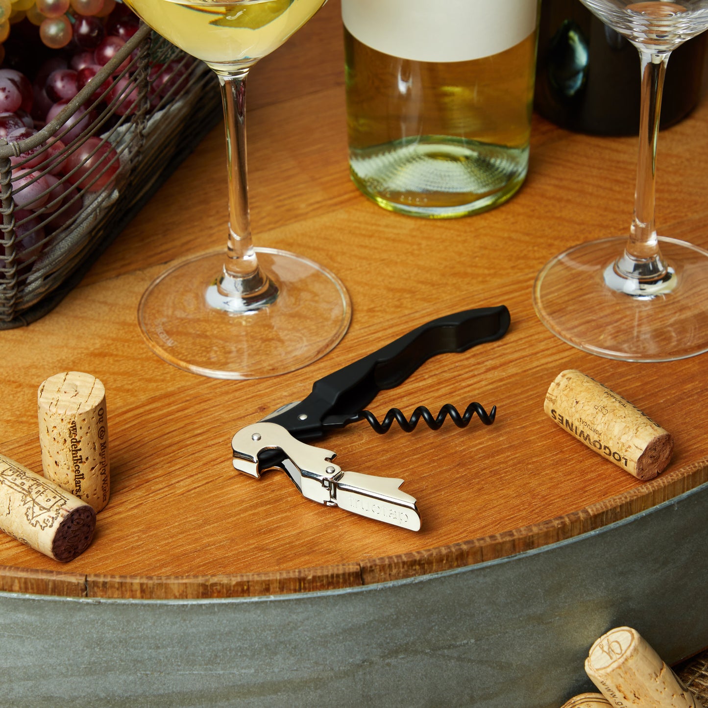 Black Truetap™ Double-Hinged Waiter's Corkscrew