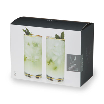 Meridian Crystal Highball Glasses