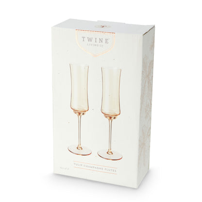 Tulip Champagne Flute in Amber by Twine Living