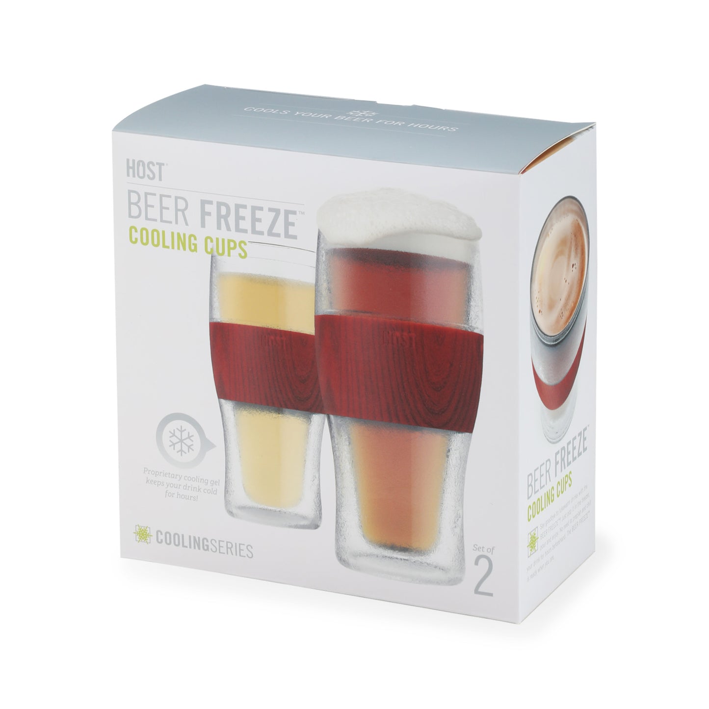 Beer FREEZE™ in Wood  (set of 2) by HOST®