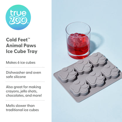 Cold Feet: Animal Paws Silicone Ice Cube Tray by TrueZoo