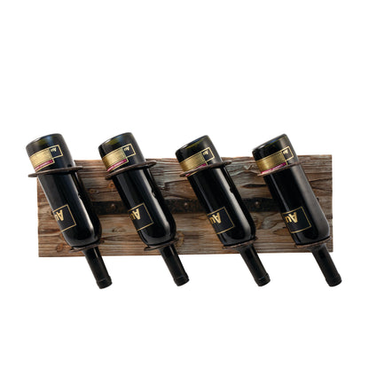 Metal and Wood Wine Rack