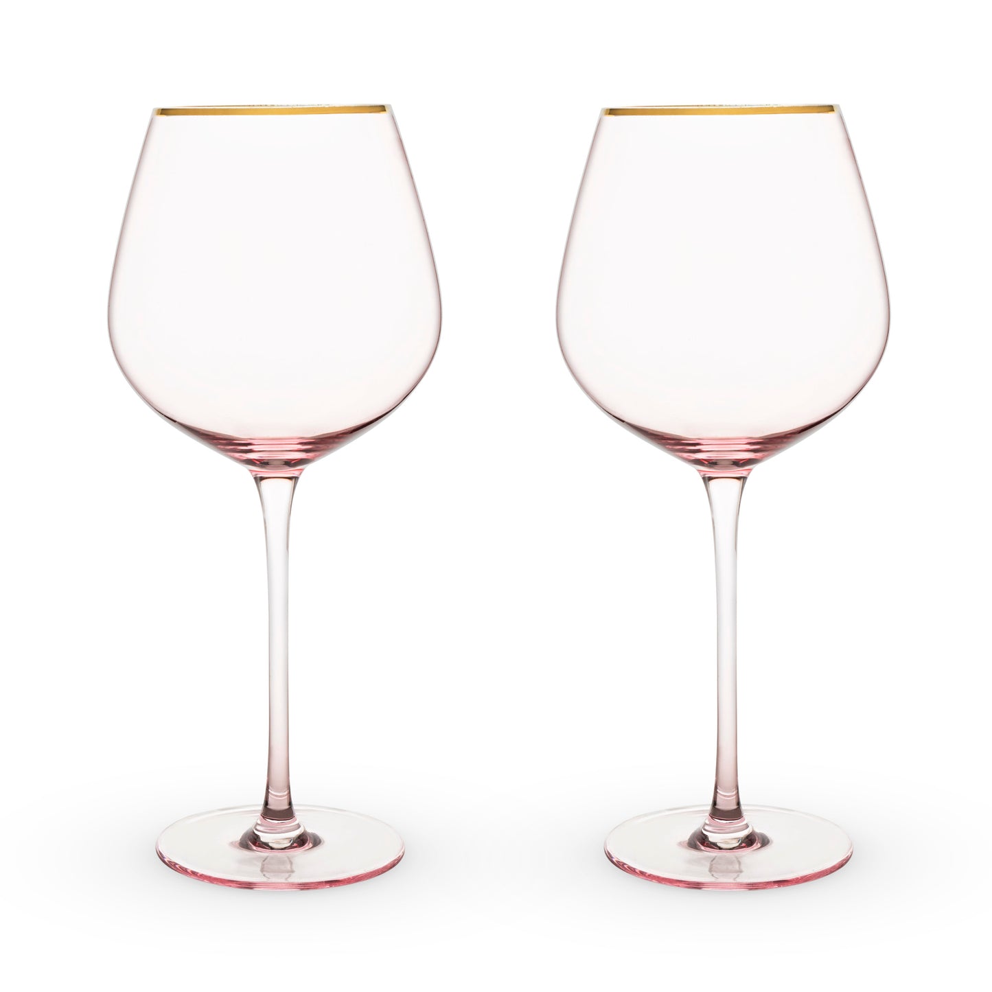 Rose Crystal Red Wine Glass Set by Twine®