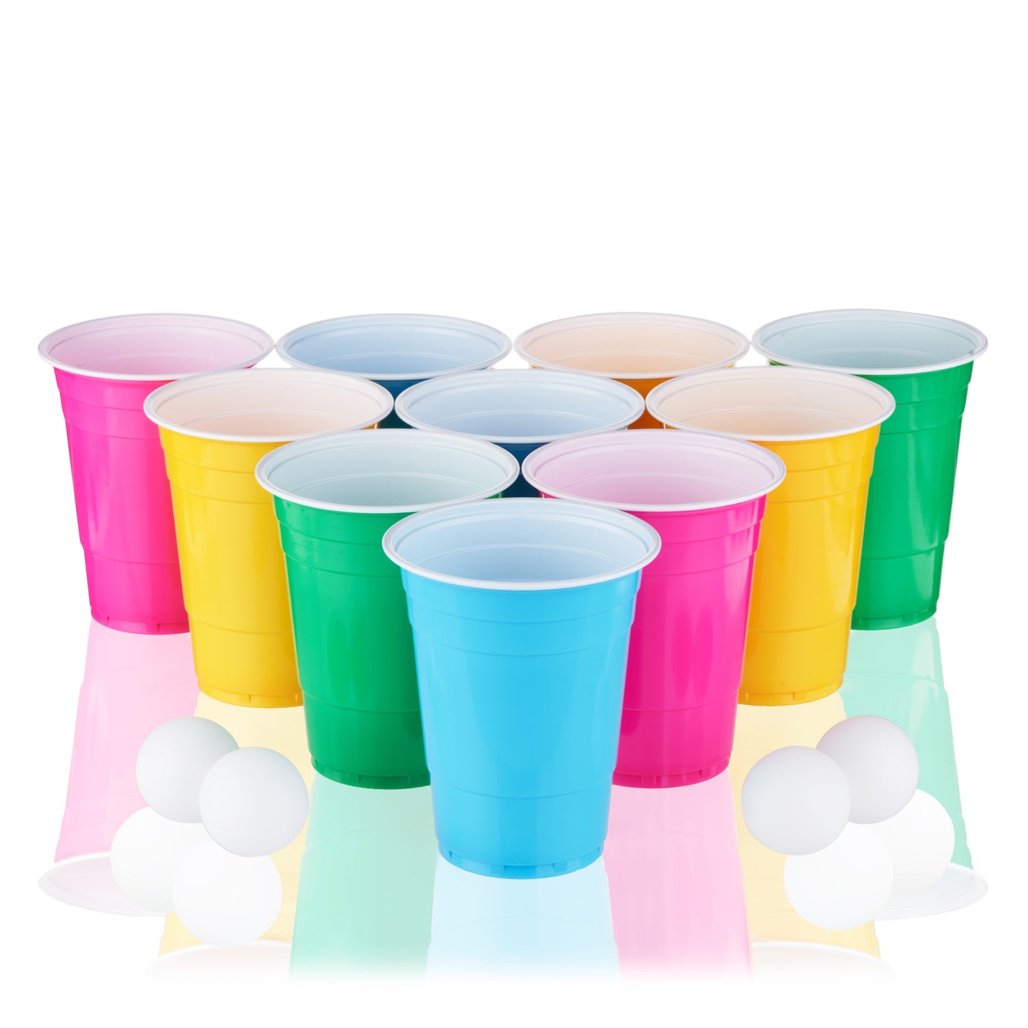 Neon Beer Pong Set