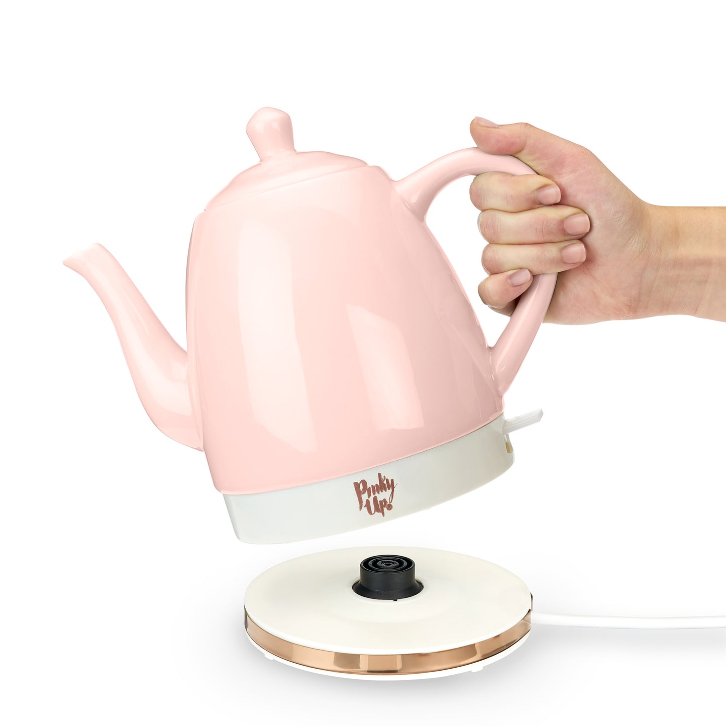 Noelle™ Pink Ceramic Electric Tea Kettle