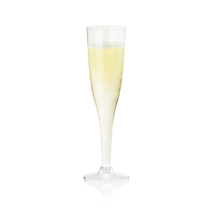 True Party 5.5 oz Plastic Champagne Flute, Set of 12