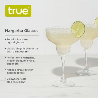 Margarita Glasses, Set of 4 by True