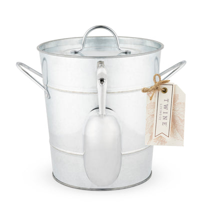 Galvanized Metal Ice Bucket