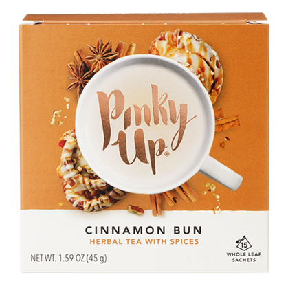 Cinnamon Bun Pyramid Tea Sachets by Pinky Up