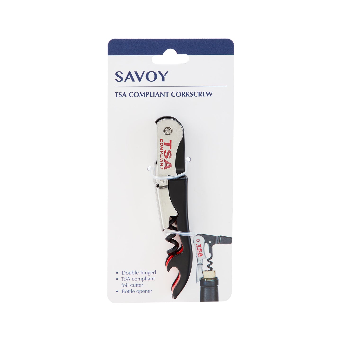 TSA Compliant Corkscrew by Savoy
