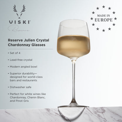 Reserve Julien Crystal Chardonnay Glasses By Viski