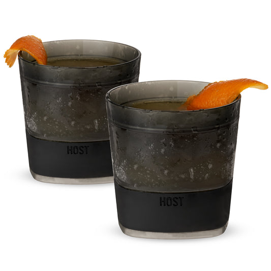 Whiskey FREEZE™ Cooling Cup in Smoke (set of 2) by HOST®