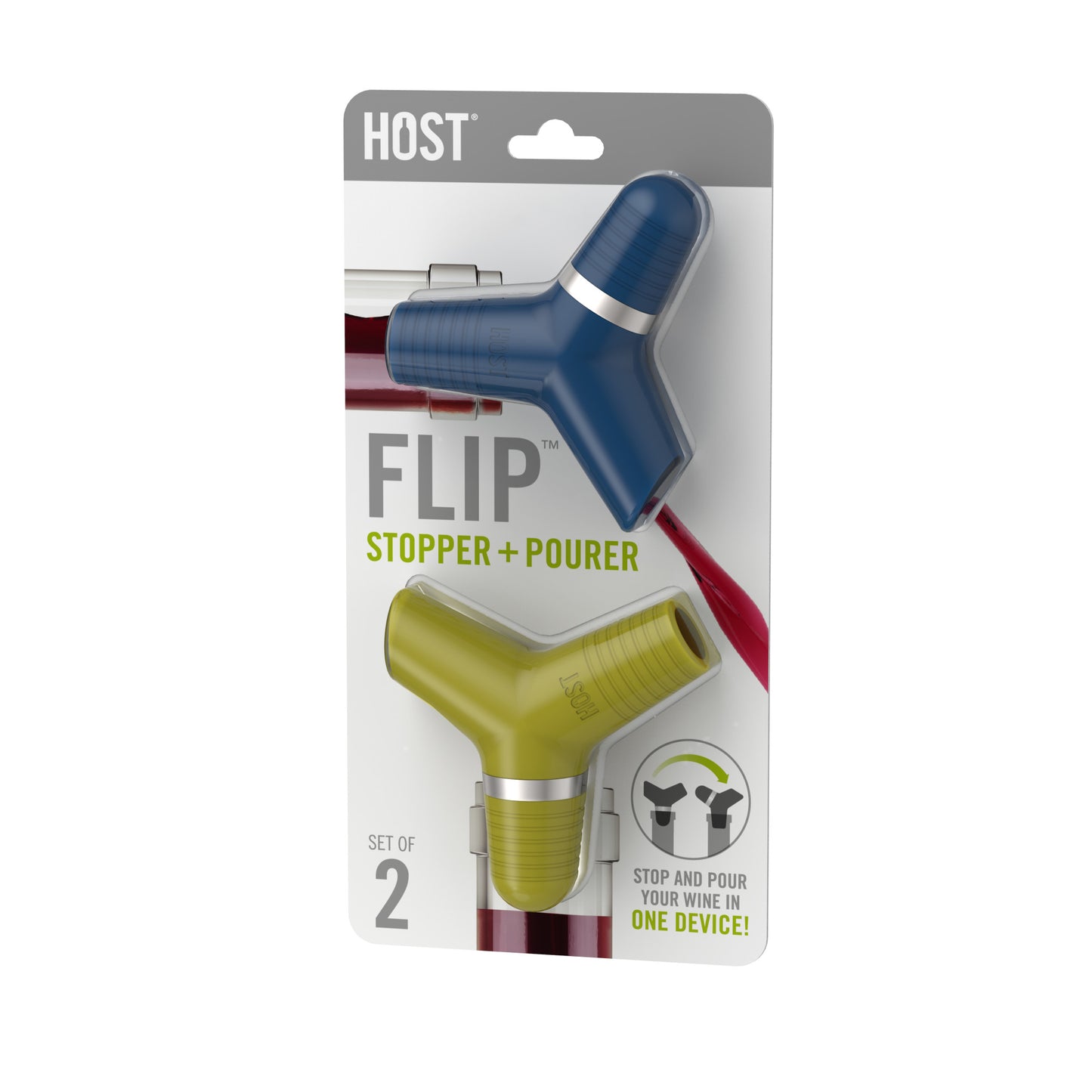 FLIP™ Stopper + Pourer