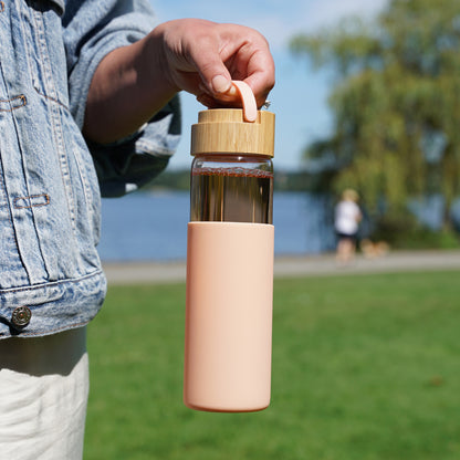 Dana Glass Travel Mug in Coral