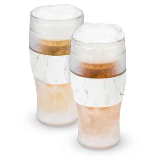 Beer FREEZE™ Cooling Cups (set of 2) in Marble by HOST®-0
