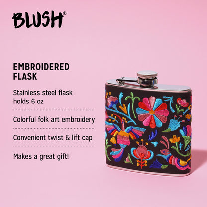 Embroidered Flask