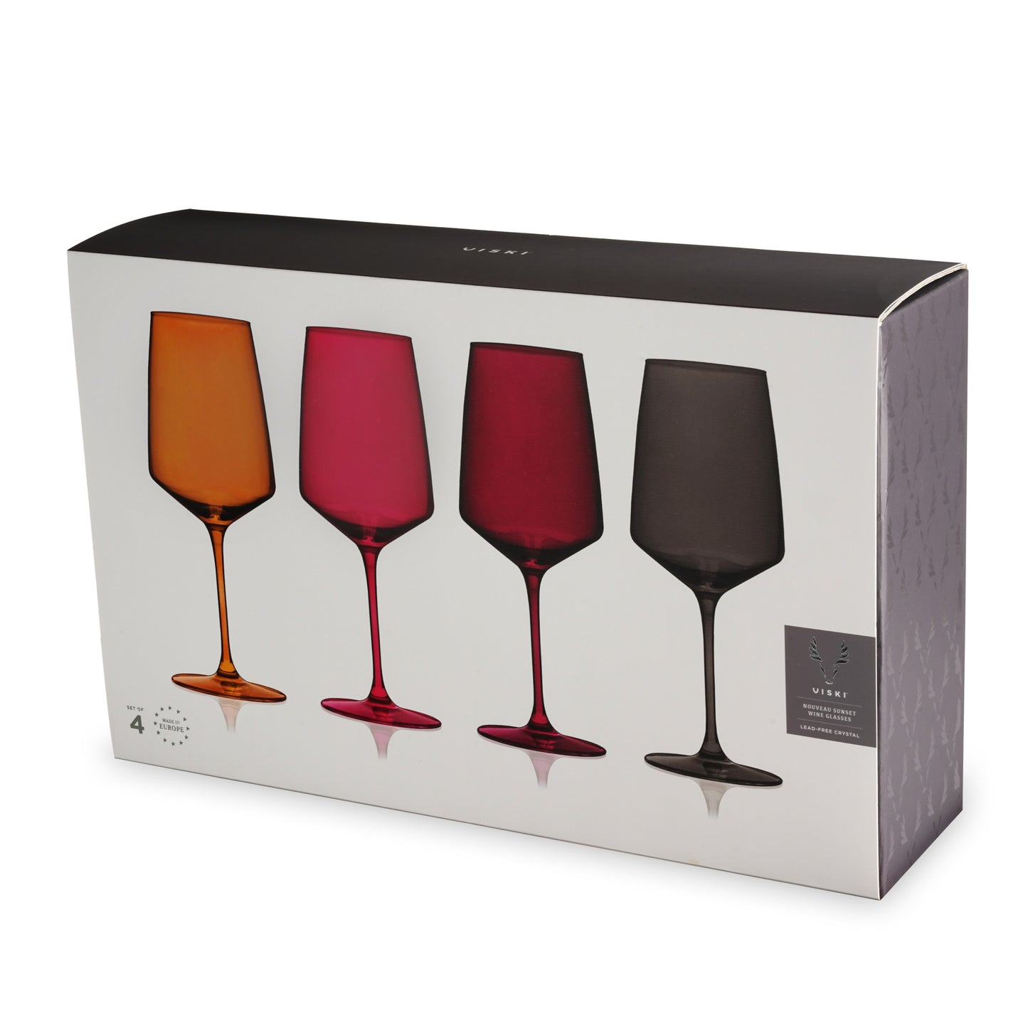 Reserve Nouveau Crystal Wine Glasses in Sunset