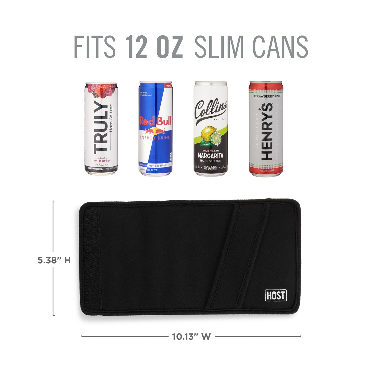 Insta-Chill Slim Can Sleeve in Black by HOST®