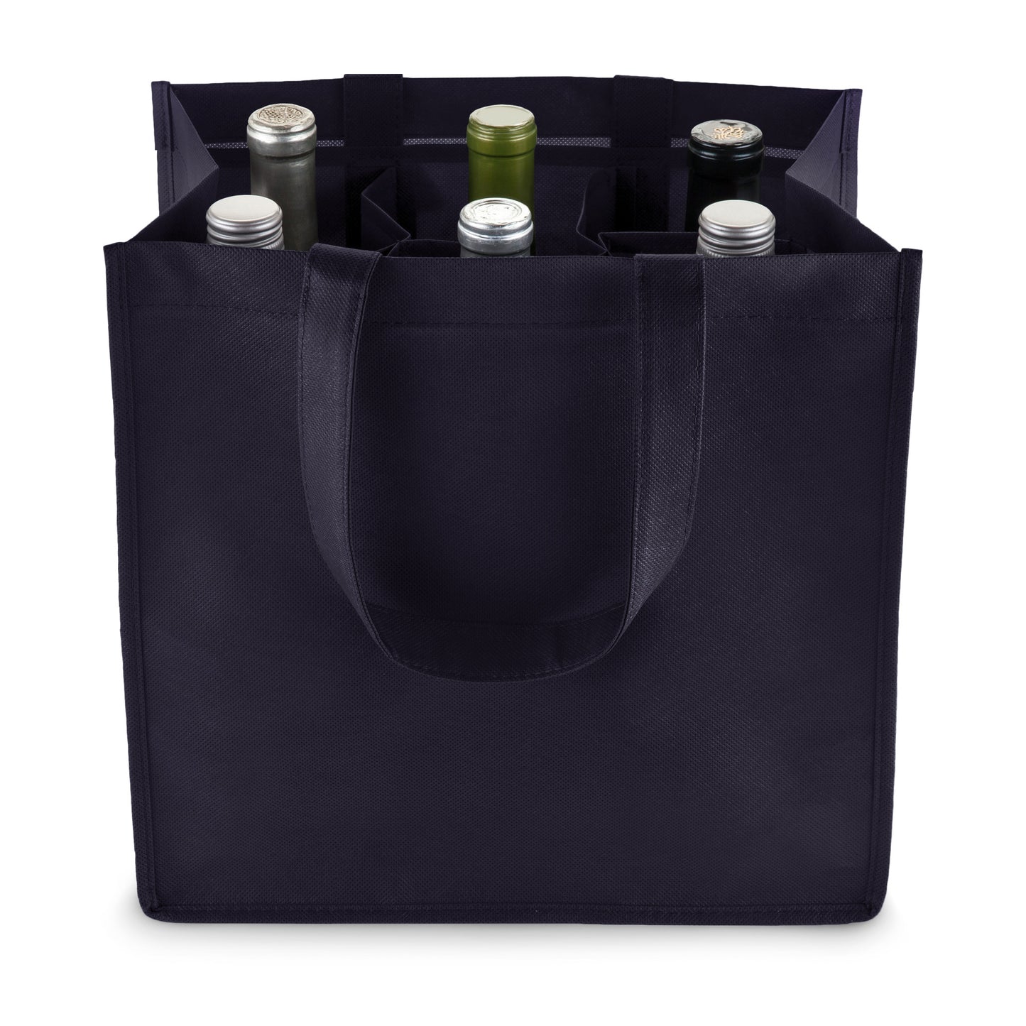 6-Bottle Non-Woven Tote - Blue