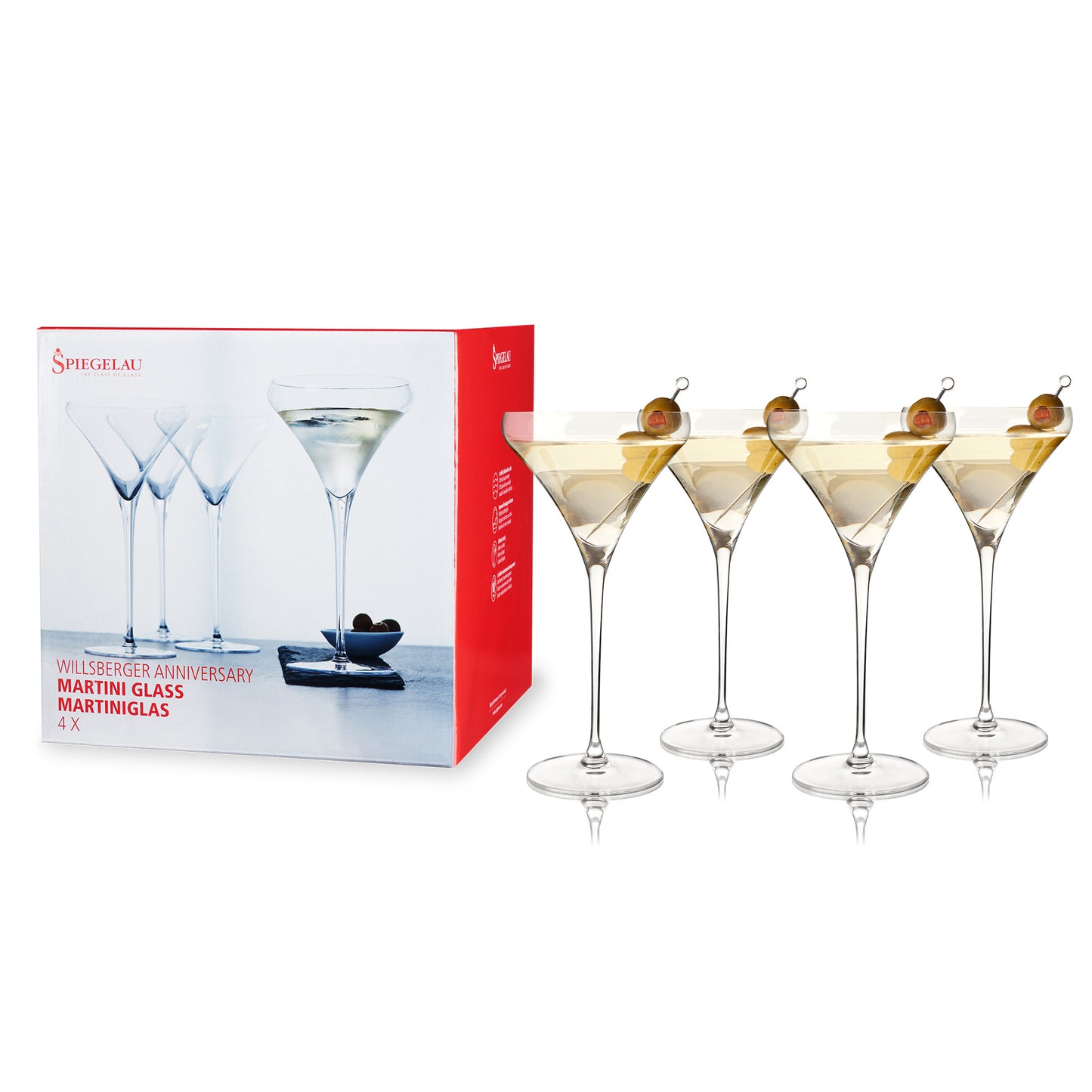 Spiegelau 9.2 oz Willsberger Martini Glass Set