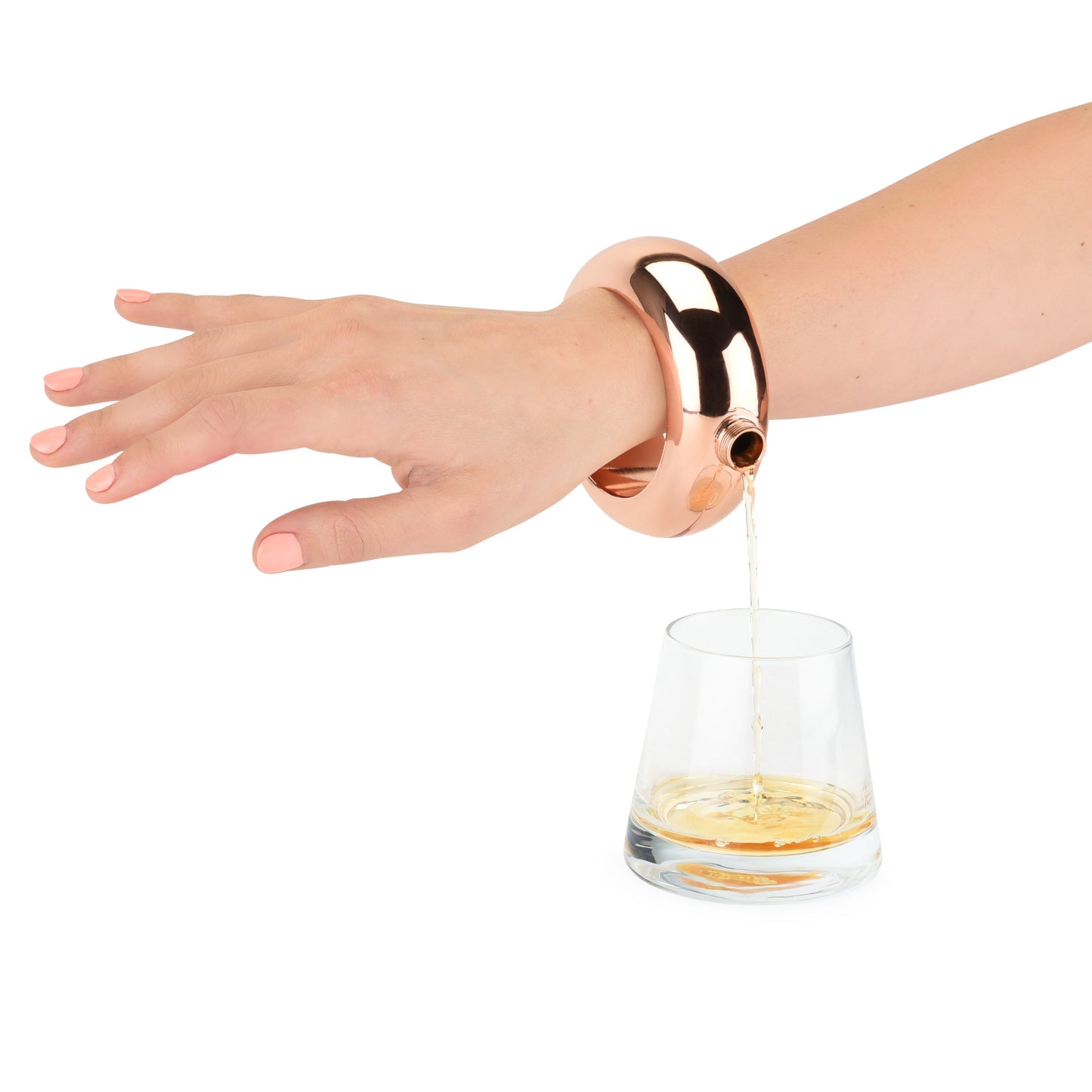 Charade: Rose Gold Bracelet Flask by Blush®