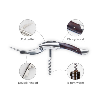 Admiral™ Oversized Double Hinged Corkscrew by Viski®