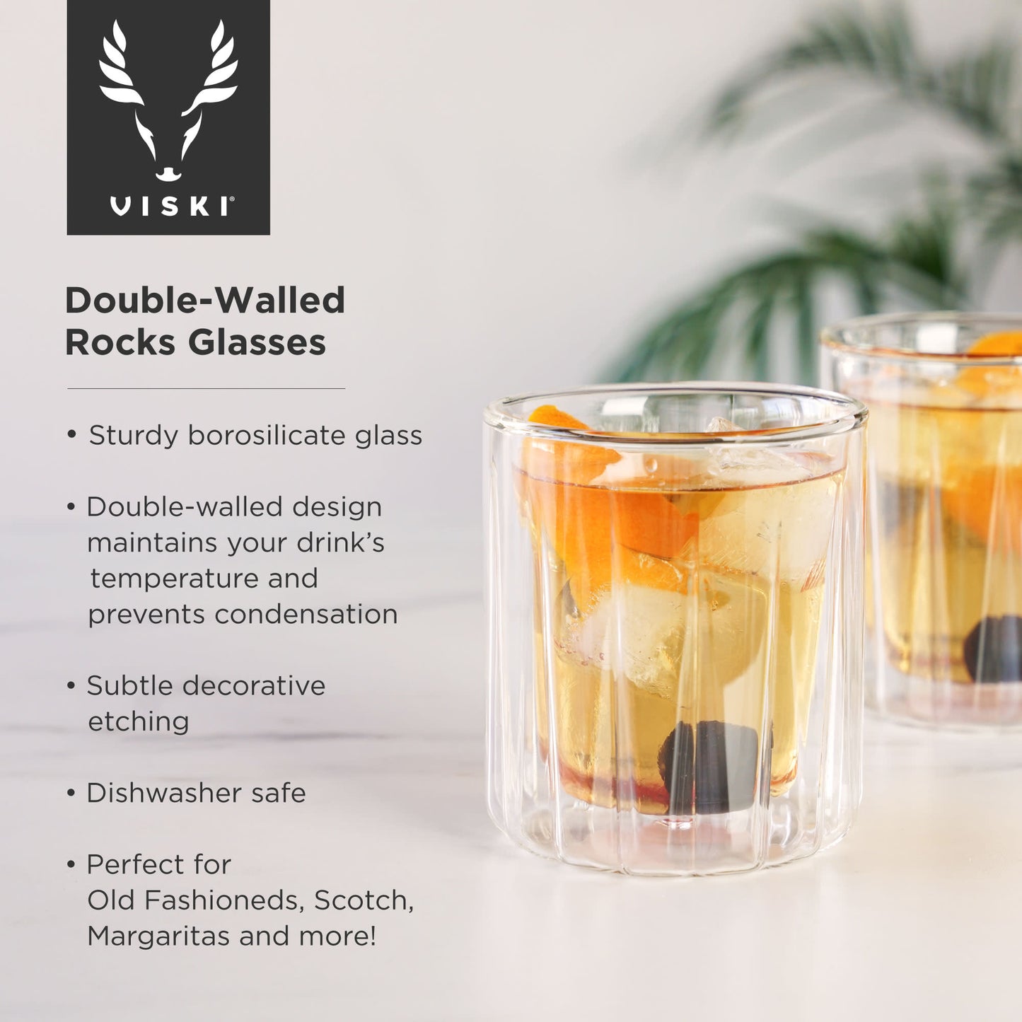 Double Walled Rocks Glasses