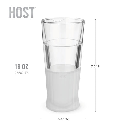 Glass FREEZE™ Beer Glass (set of two) by HOST®