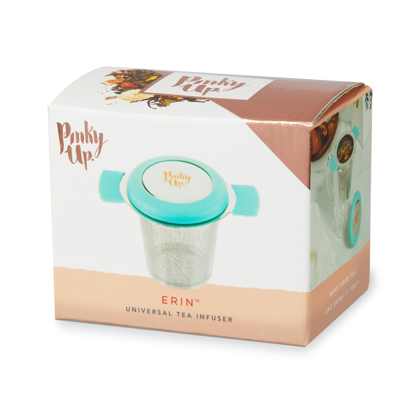 Erin Turquoise Universal Tea Infuser in Turquoise by Pinky U