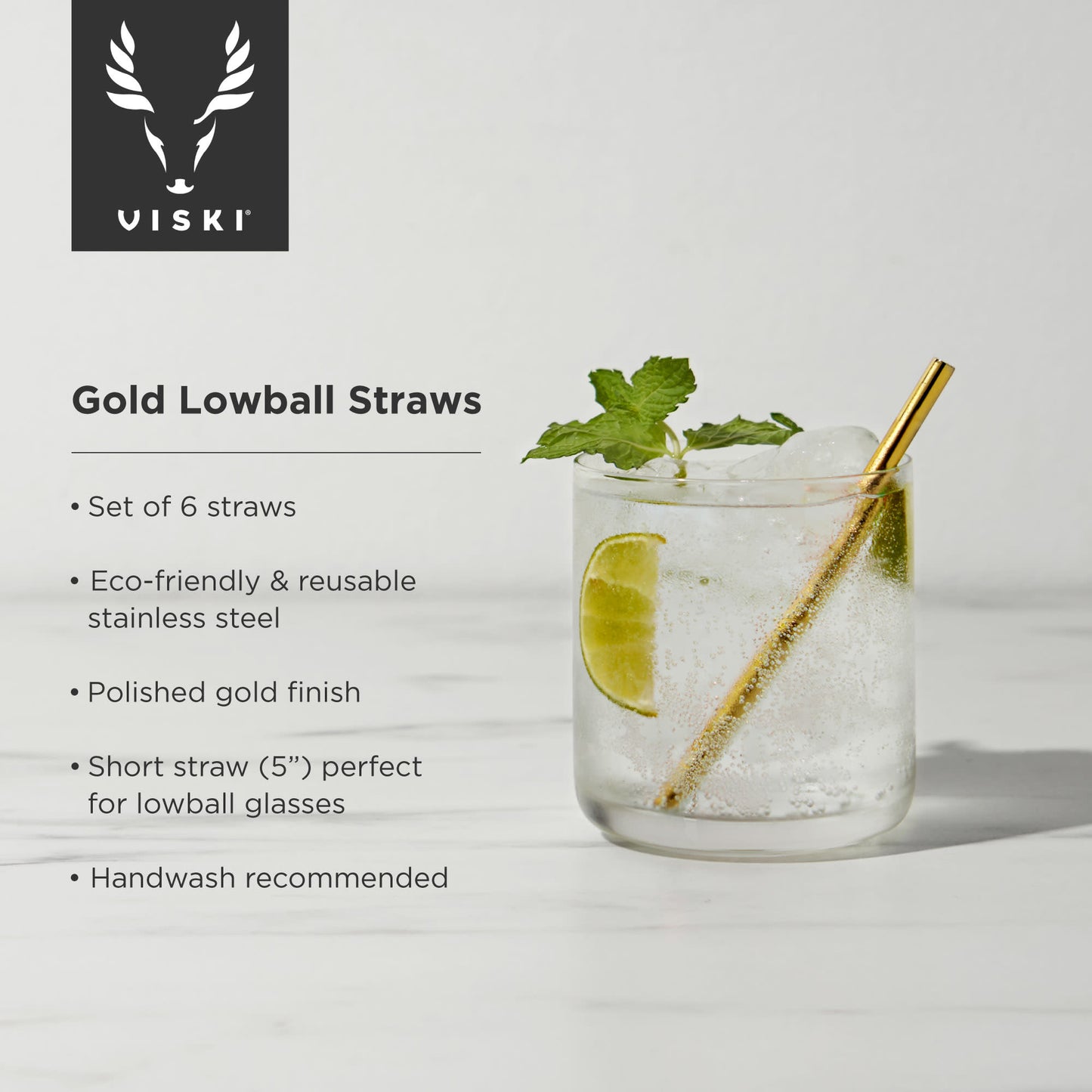 Belmont Lowball Straws by Viski®