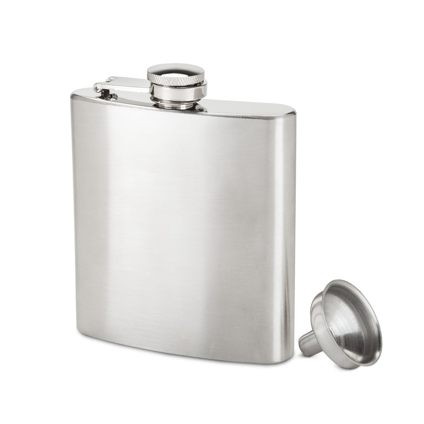 6oz Stainless Steel Flask  with Funnel