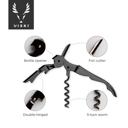 Gunmetal Signature Double Hinged Corkscrew