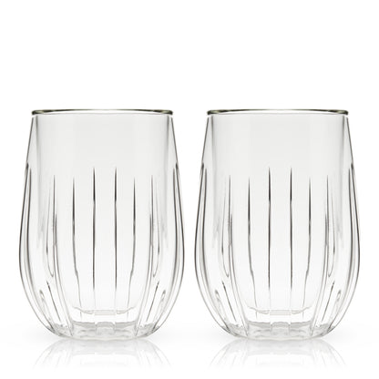 Double Walled Wine Glasses