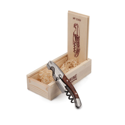 Wooden Double Hinged Corkscrew