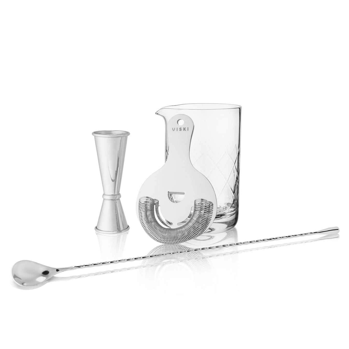 4-Piece Stainless Steel Mixologist Barware