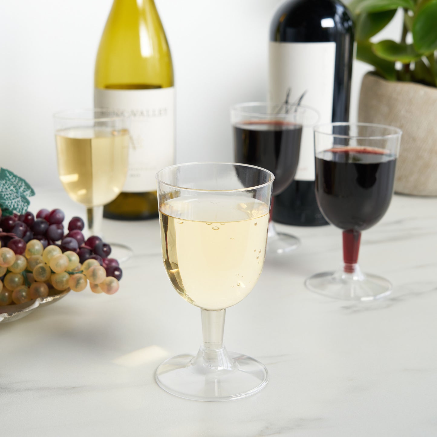 True Party: 6 oz Plastic Wine Glass Set, 20 pack