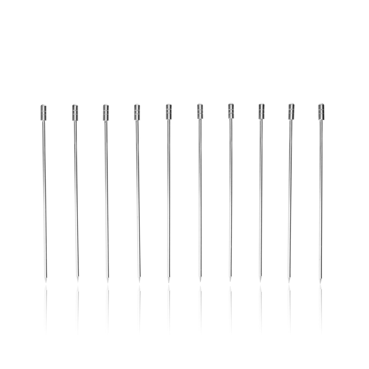 Stainless Steel Cocktail Picks, Set of 10