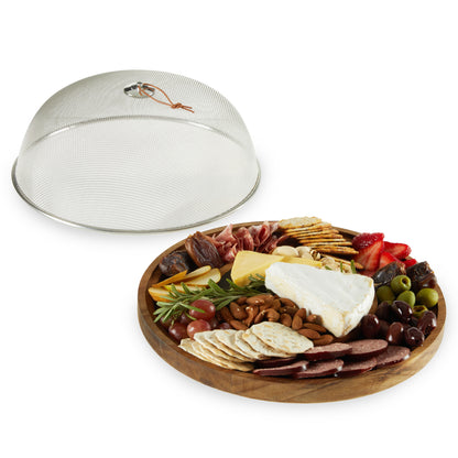 Modern Manor Slate & Acacia Cheese Board w/ Dome by Twine Li