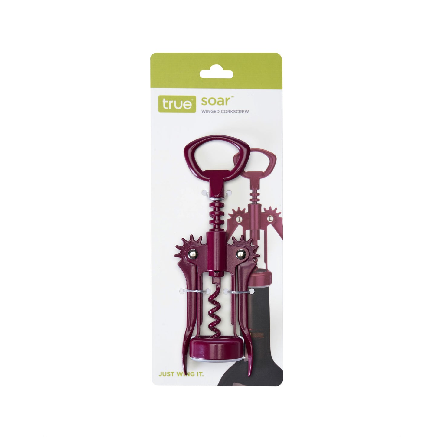 Soar™ Merlot Winged Corkscrew by True