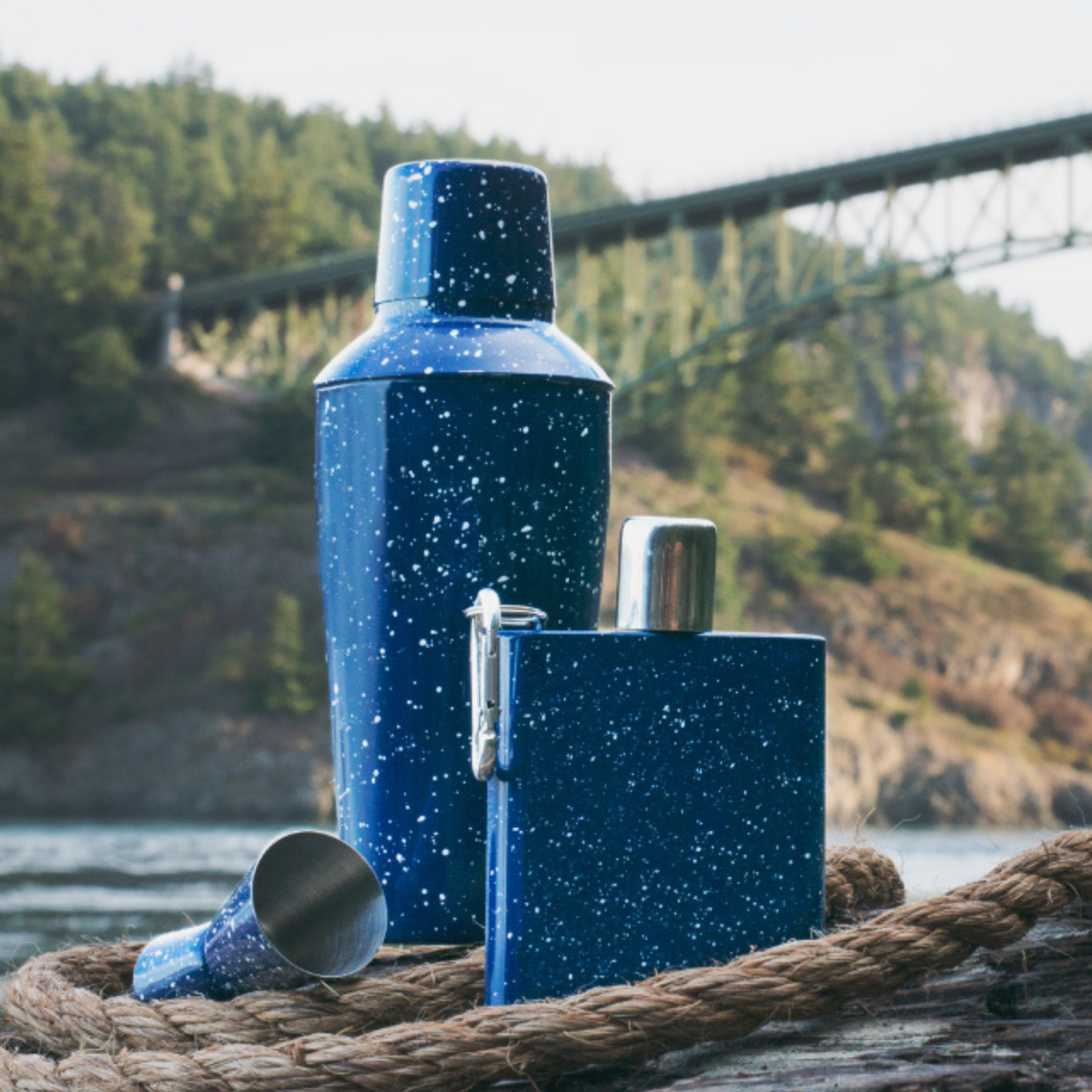 Enamel Carabiner Flask by Foster & Rye™