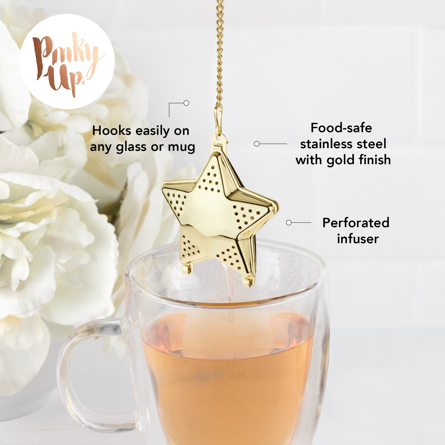 Star Shaped Tea Infuser by Pinky Up®