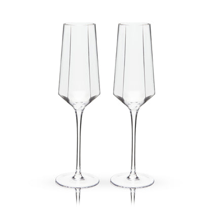 Seneca Stemmed Champagne Flute by Viski